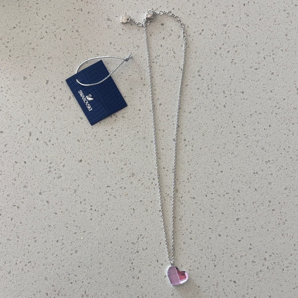 Swarovski Pink Heart Necklace
